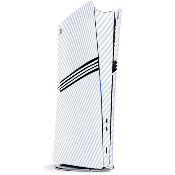 Fibra Carbono Blanco Skin Playstation 5 Pro