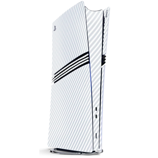 Fibra Carbono Blanco Skin Playstation 5 Pro