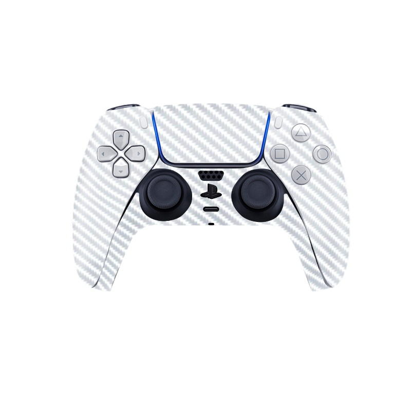 Fibra Carbono Blanco Skin Playstation 5 Pro