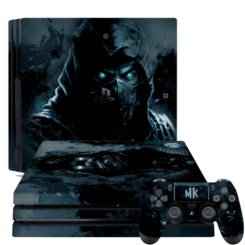 Mortal Kombat Scorpion Skin Playstation 4 Pro Xonebrand