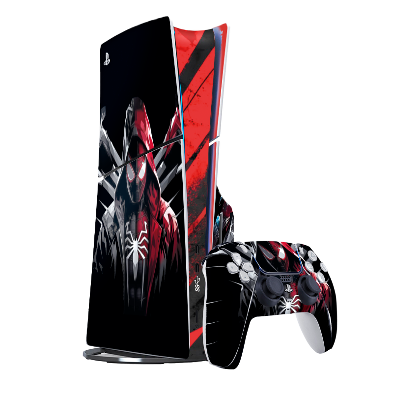 Spider-Man Miles Morales Skin Playstation 5 Slim Xonebrand
