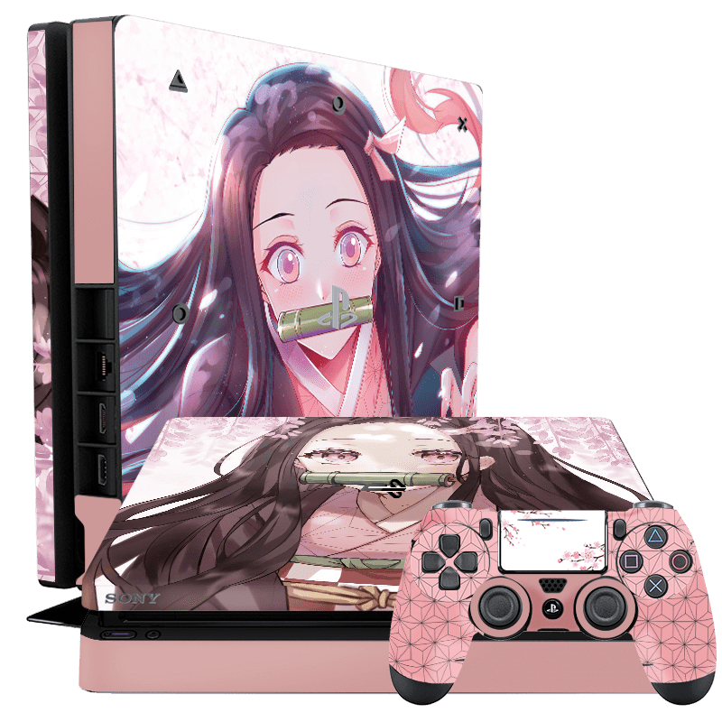 Demon Slayer Nezuko Skin Playstation 4 Slim Xonebrand