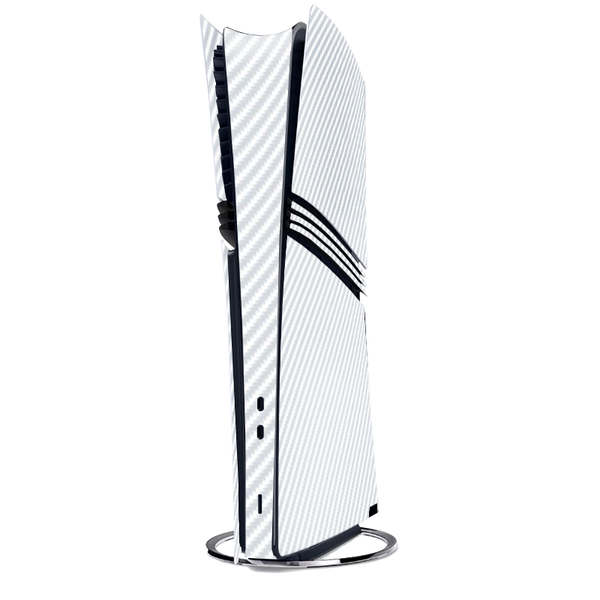 Fibra Carbono Blanco Skin Playstation 5 Pro