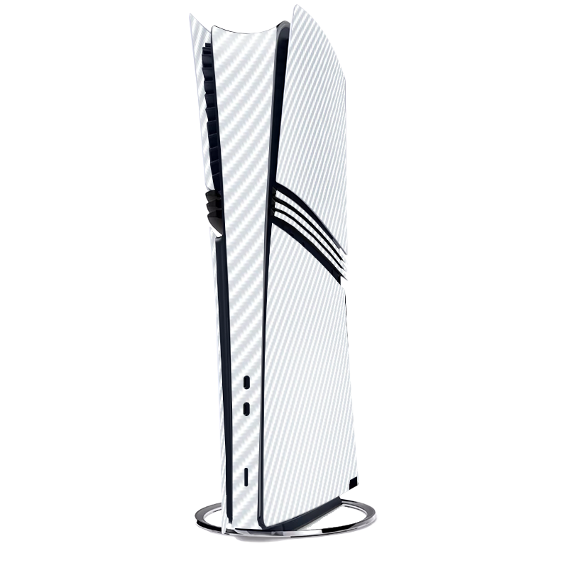 Fibra Carbono Blanco Skin Playstation 5 Pro