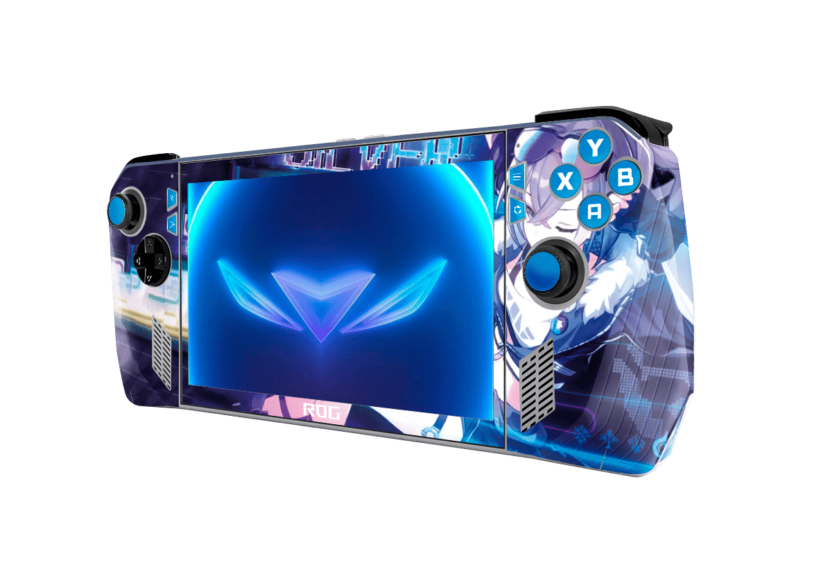 Silver Wolft Skin Asus Rog Ally Xonebrand