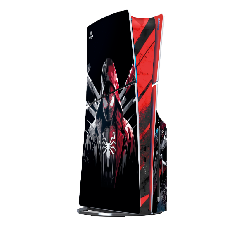 Spider-Man Miles Morales Skin Playstation 5 Slim Xonebrand