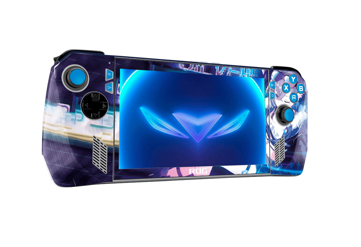 Silver Wolft Skin Asus Rog Ally Xonebrand