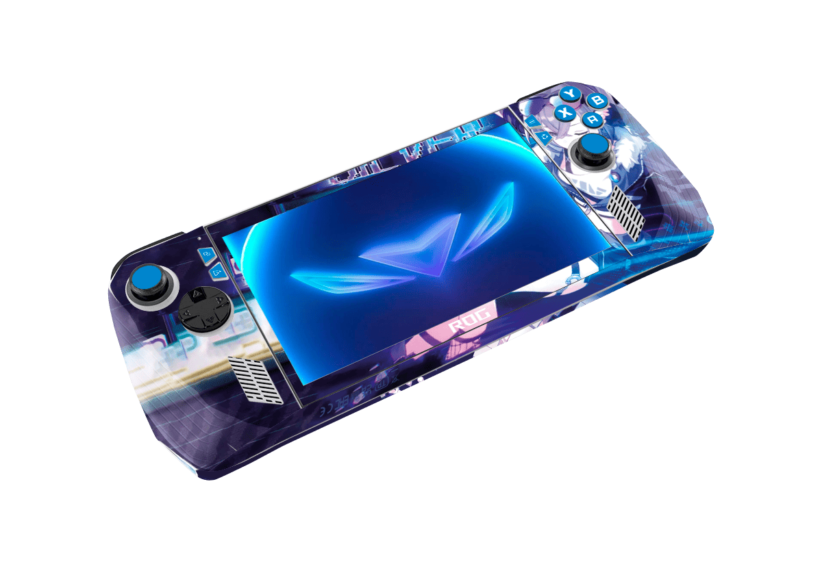 Silver Wolft Skin Asus Rog Ally Xonebrand