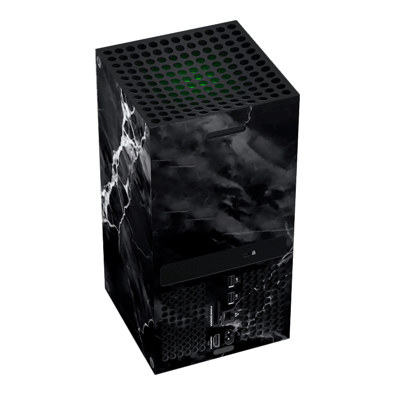 Black Marble Xbox Series X Skin Xonebrand
