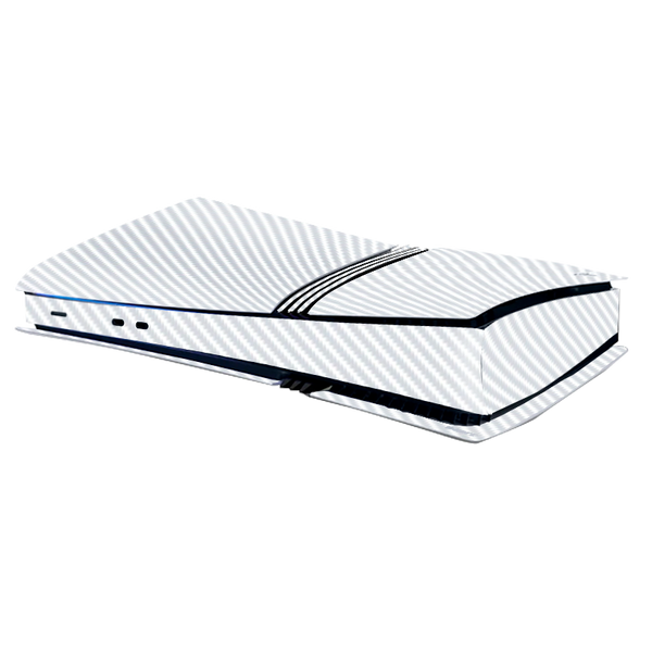 Fibra Carbono Blanco Skin Playstation 5 Pro