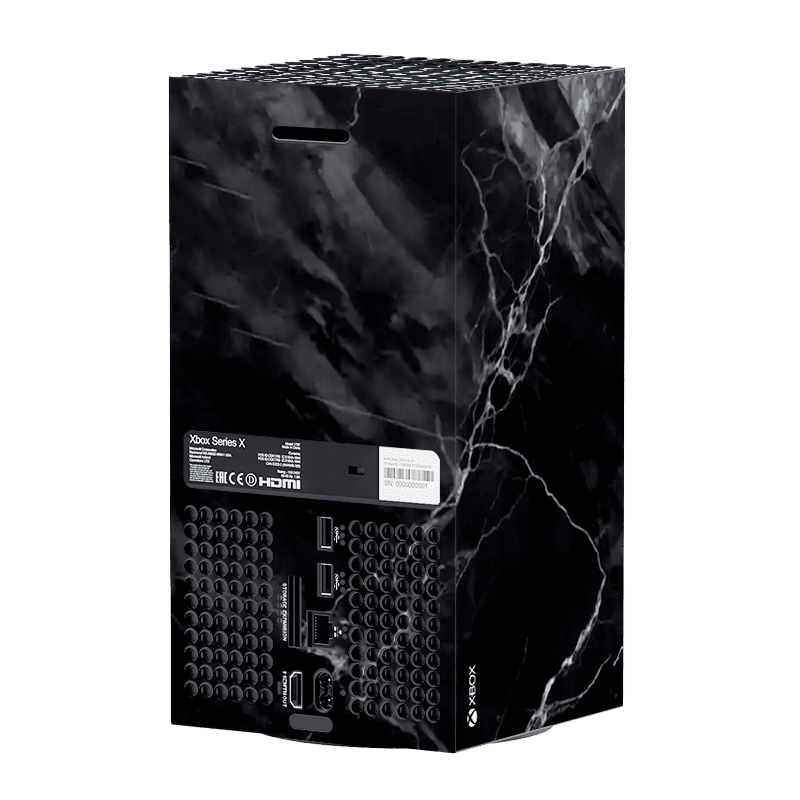 Black Marble Xbox Series X Skin Xonebrand