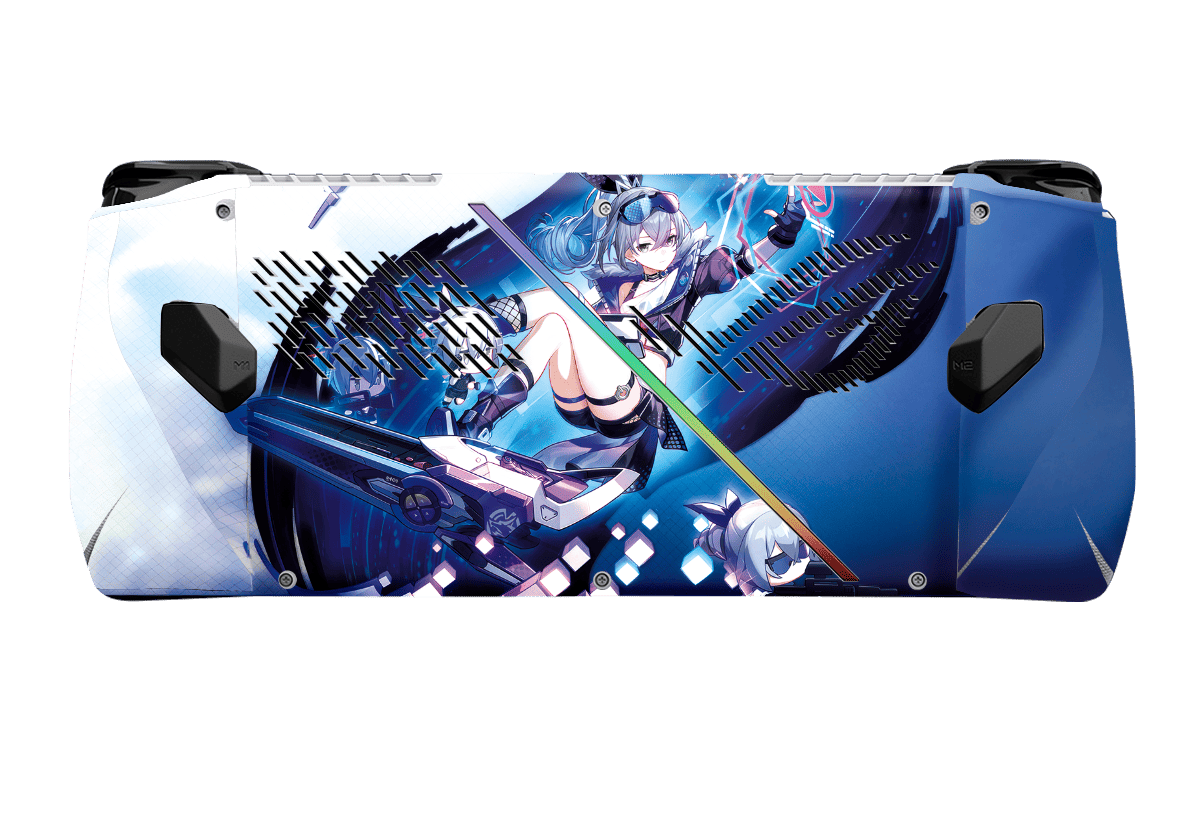 Silver Wolft Skin Asus Rog Ally Xonebrand