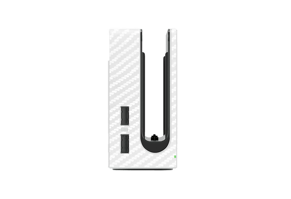 Fibra Carbono Blanco Skin Nintendo Switch OLED (2021) Xonebrand