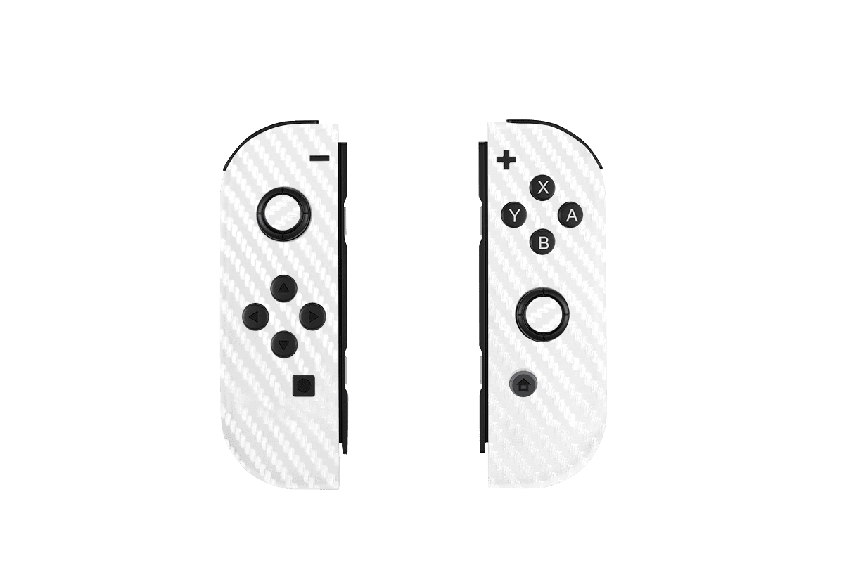White Carbon Fiber Skin Nintendo Switch OLED (2021)