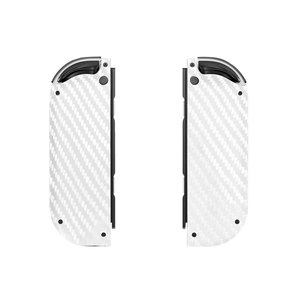 White Carbon Fiber Skin Nintendo Switch OLED (2021)