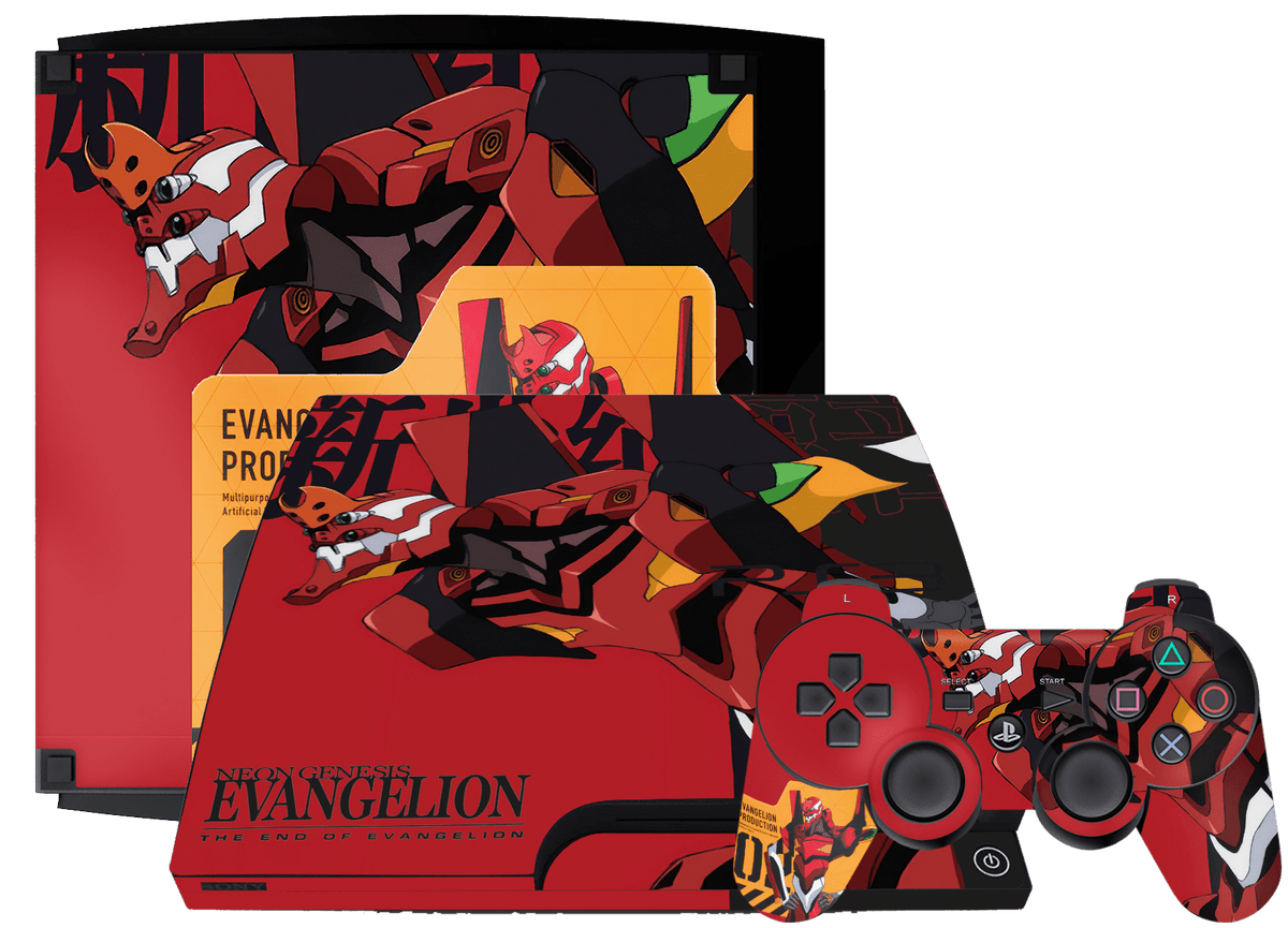 Evangelion eva 02 Skin Playstation 3 Slim Xonebrand