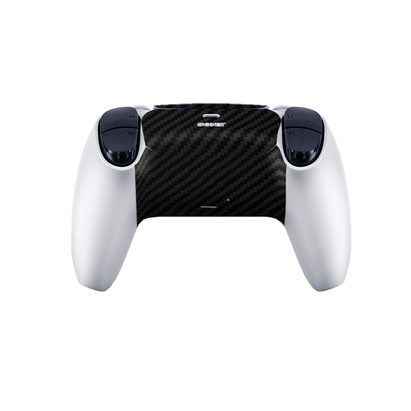 Fibra Carbono Blanco & Negro Skin Playstation 5 Pro
