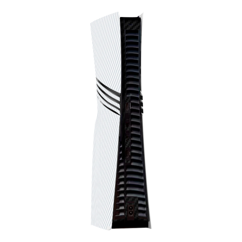 Fibra Carbono Blanco & Negro Skin Playstation 5 Pro Xonebrand