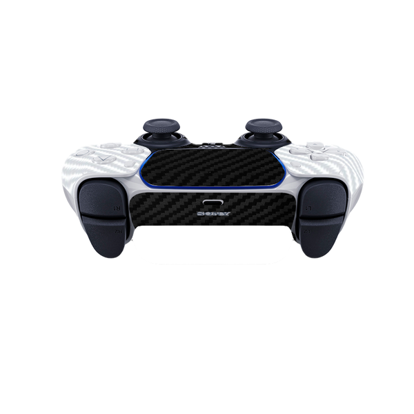 Fibra Carbono Blanco & Negro Skin Playstation 5 Pro