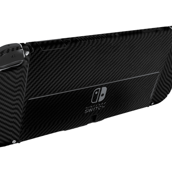 Fibra Carbono Negro Skin Nintendo Switch OLED (2021)
