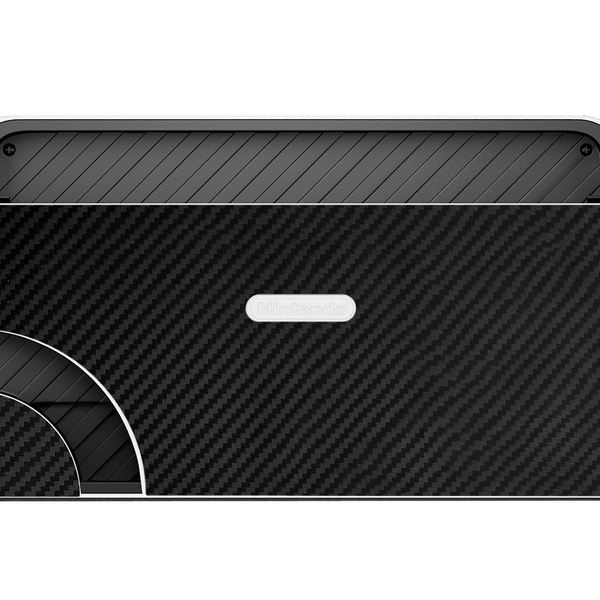 Fibra Carbono Negro Skin Nintendo Switch OLED (2021)