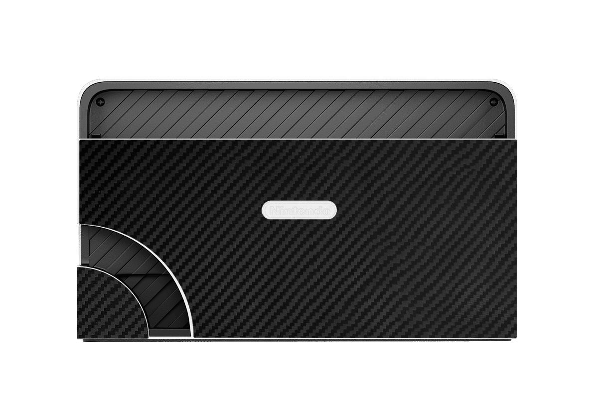 Fibra Carbono Negro Skin Nintendo Switch OLED (2021)