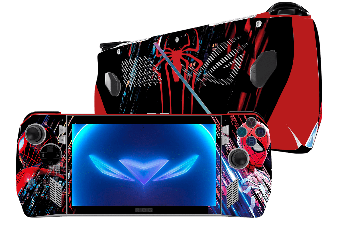 Spideraman Asus Rog Ally Handheld Gaming Computer Skin