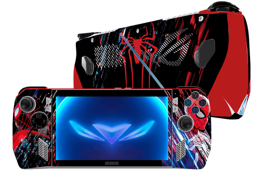 Spideraman Asus Rog Ally Handheld Gaming Computer Skin