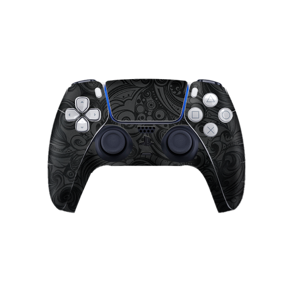 Flower Black Skin Playstation 5 DualSense Full Xonebrand