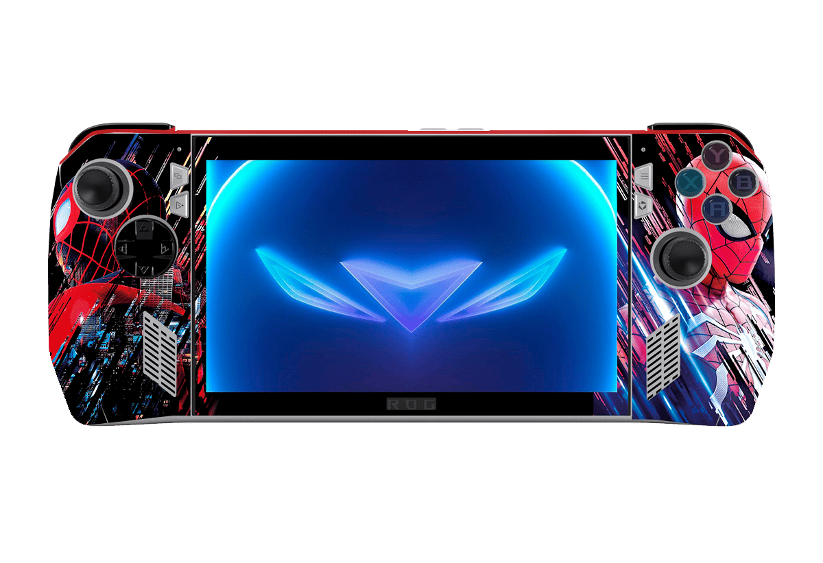 Spideraman Asus Rog Ally Handheld Gaming Computer Skin