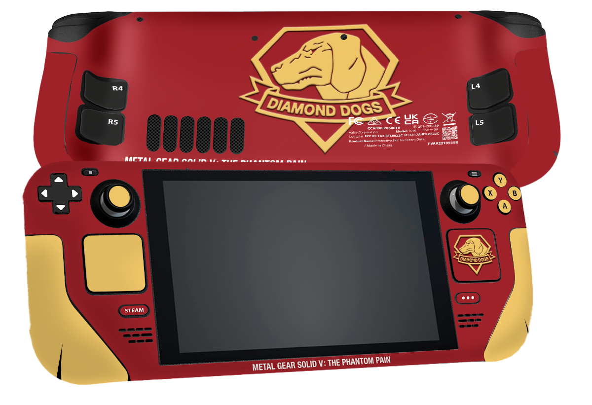 Metal Gear Solid Dinamond Dogs Steam Deck Skin Xonebrand