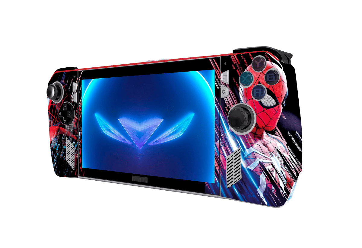 Spideraman Asus Rog Ally Handheld Gaming Computer Skin