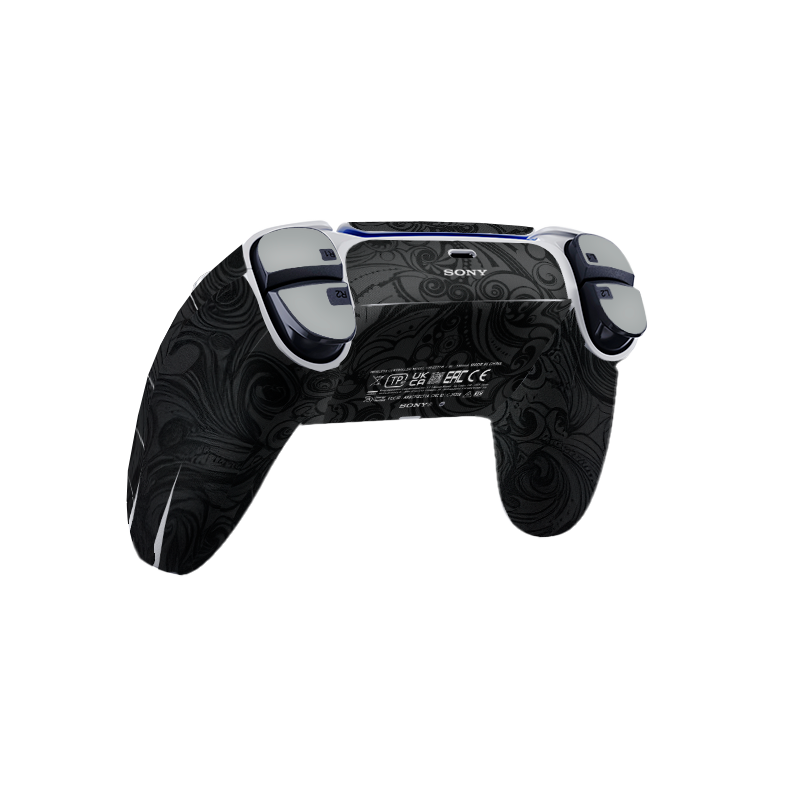 Flower Black Skin Playstation 5 DualSense Full Xonebrand