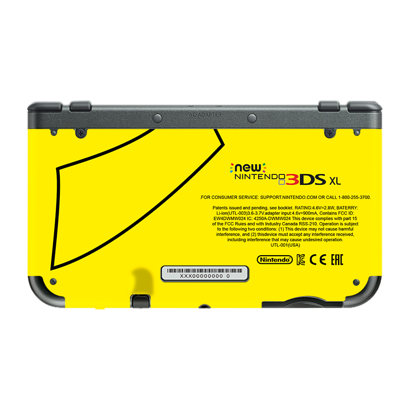 Pokemon Pikachu New Nintendo 3Ds XL (2015) Xonebrand