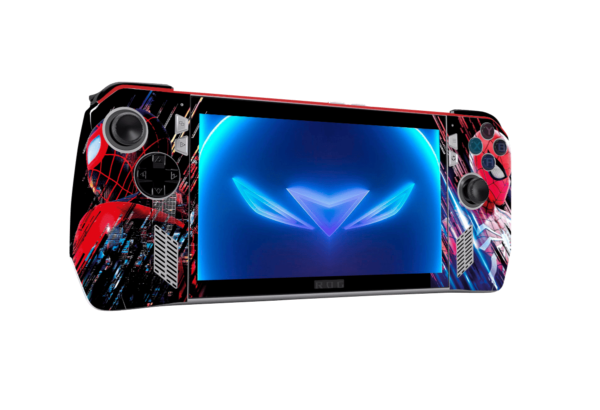 Spideraman Asus Rog Ally Handheld Gaming Computer Skin