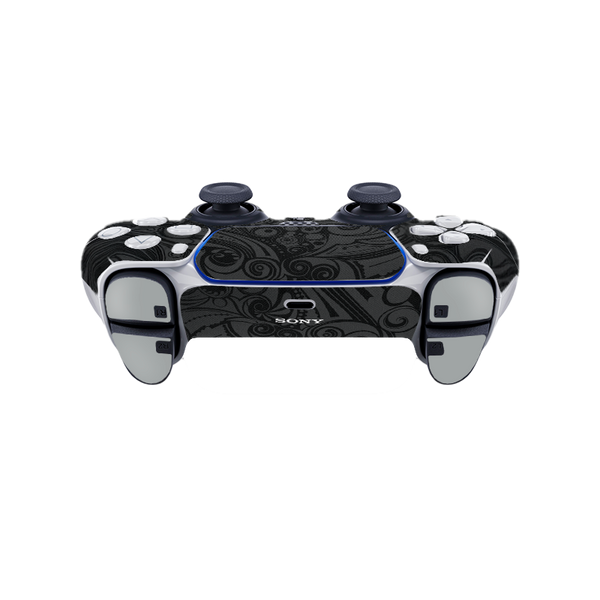 Flower Black Skin Playstation 5 DualSense Full Xonebrand