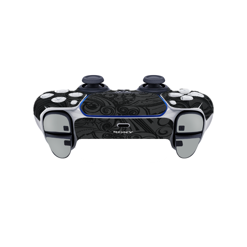 Flower Black Skin Playstation 5 DualSense Full Xonebrand