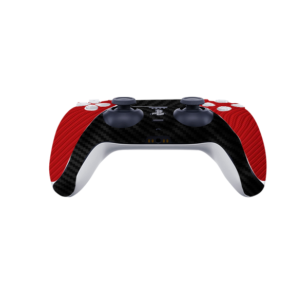 Fibra Carbono Rojo & Negro Skin Playstation 5 Pro