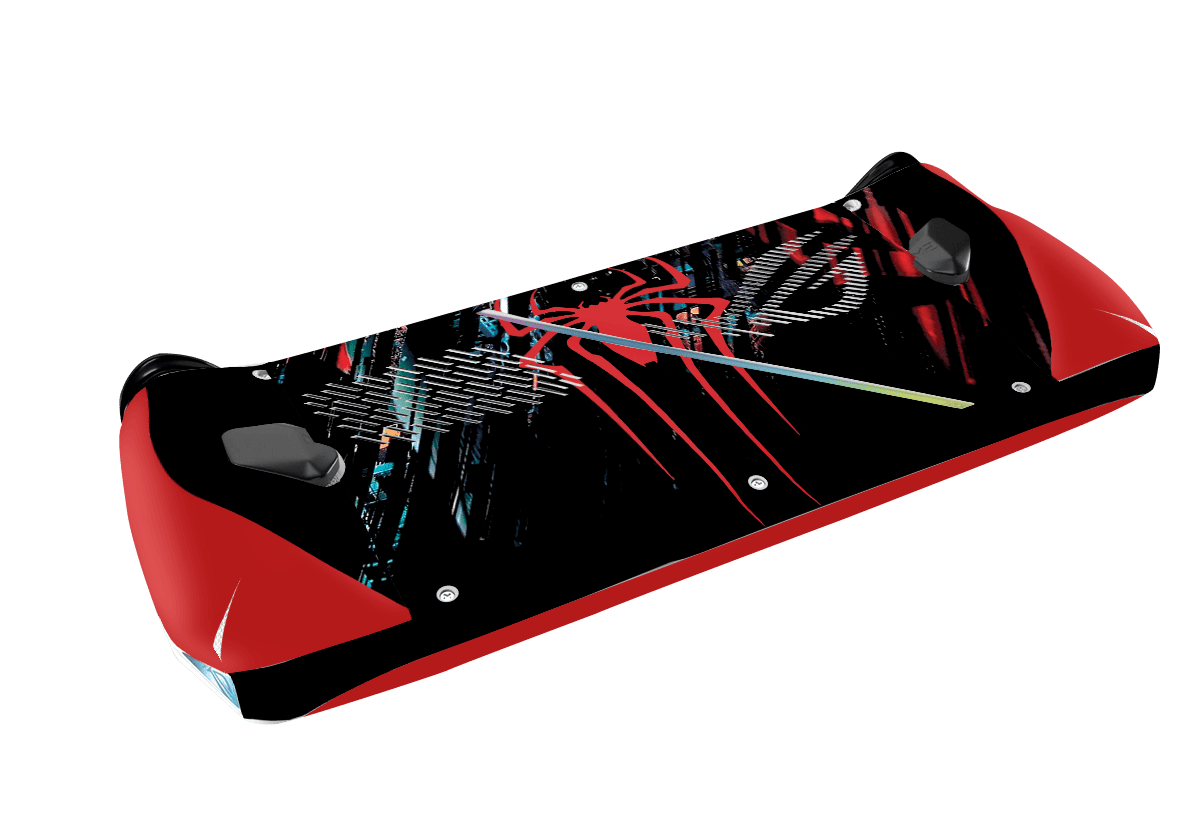 Spideraman Asus Rog Ally Handheld Gaming Computer Skin