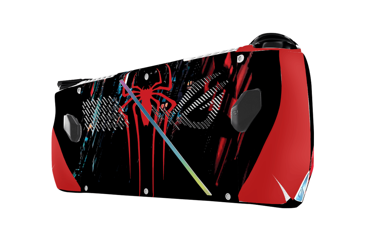 Spideraman Asus Rog Ally Handheld Gaming Computer Skin