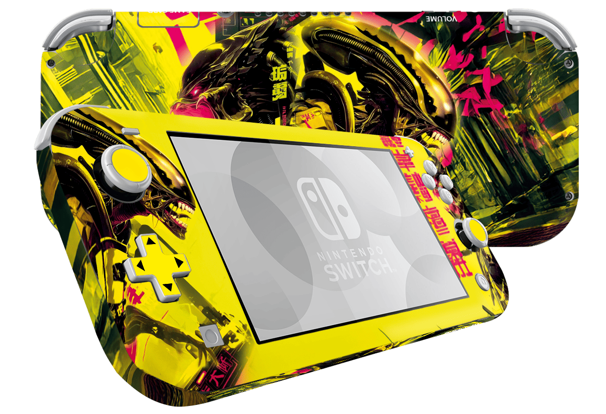 Alien vs Depredador Skin Nintendo Switch Lite Xonebrand