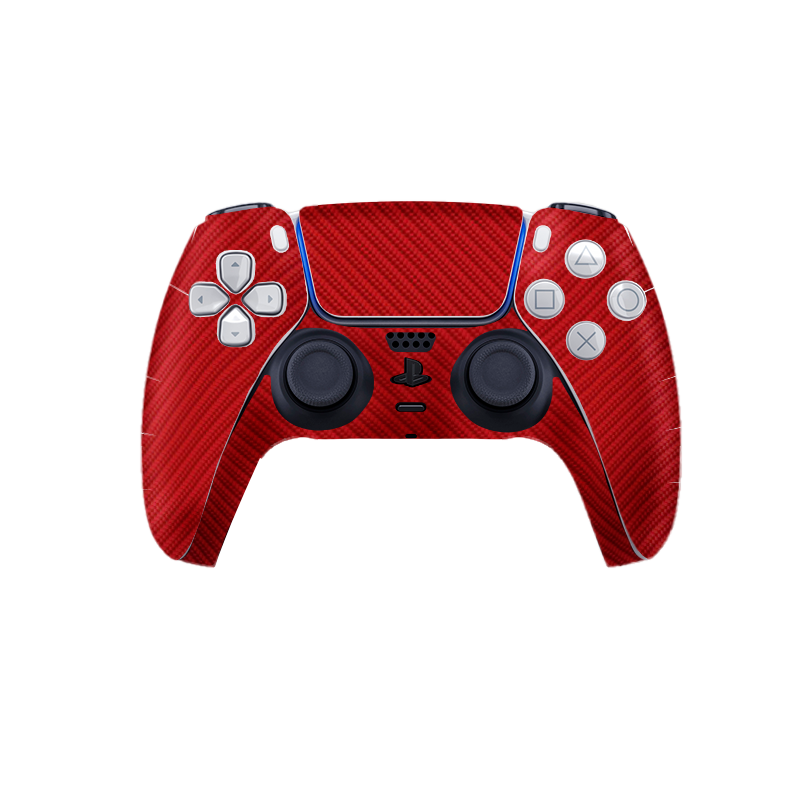 Fibra Carbono Rojo Skin Playstation 5 Pro