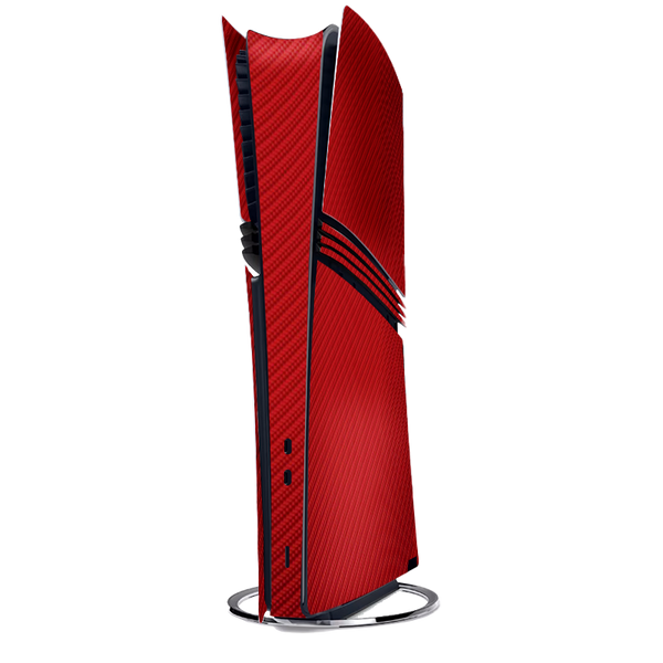 Fibra Carbono Rojo Skin Playstation 5 Pro