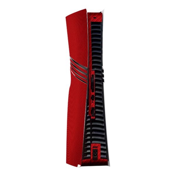 Fibra Carbono Rojo Skin Playstation 5 Pro