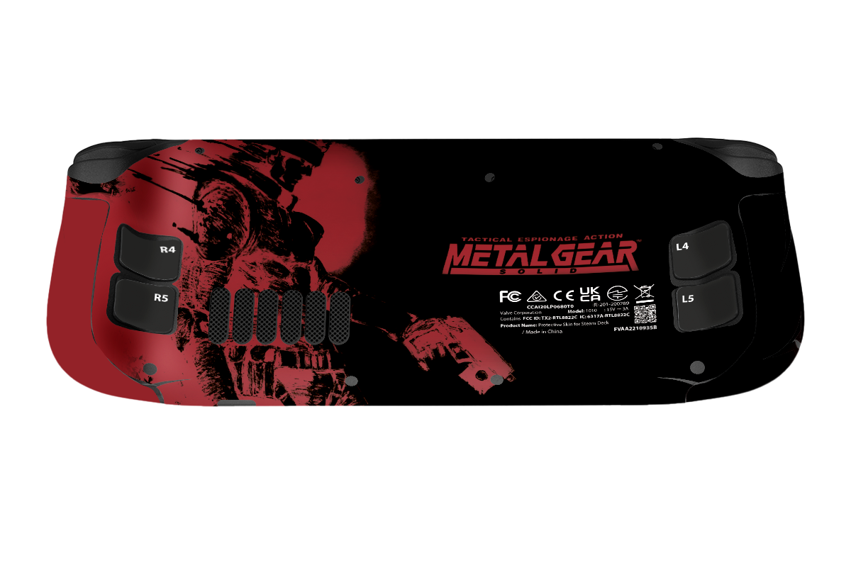 Metal Gear Solid Steam Deck Skin Xonebrand