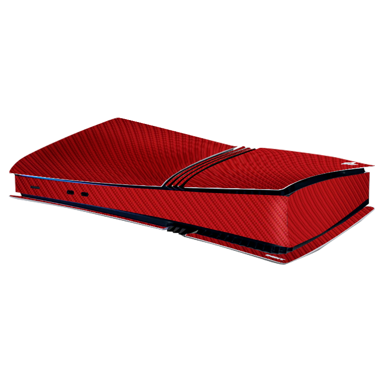 Fibra Carbono Rojo Skin Playstation 5 Pro