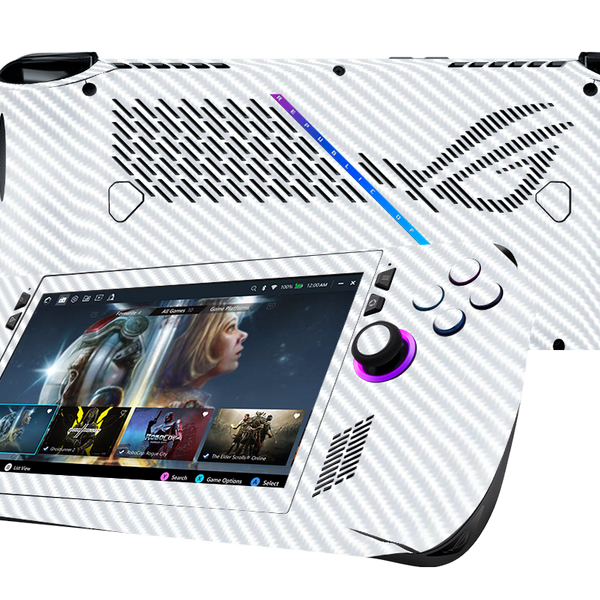 Fibra Carbono Blanco Skin Asus Rog Ally X Xonebrand