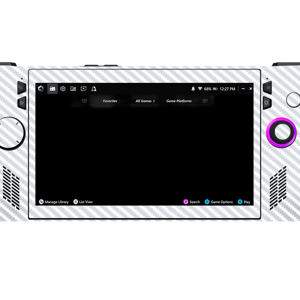 Fibra Carbono Blanco Skin Asus Rog Ally X Xonebrand