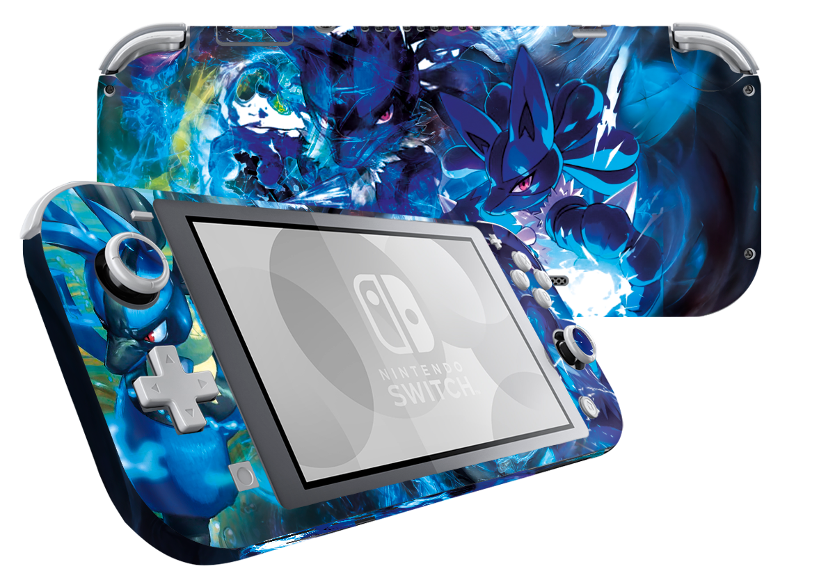 Pokemon Lucario Skin Nintendo Switch Lite