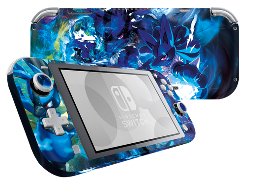 Pokemon Lucario Skin Nintendo Switch Lite